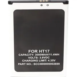 AccuCell Akku passend für HomTom HT17, HomTom HT17 Pro, SCCI0000000155502, 87,2 x 60,1 x 4mm