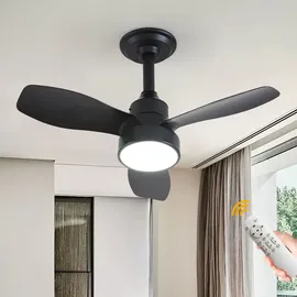 JDONG 50 cm Deckenventilator Weiß