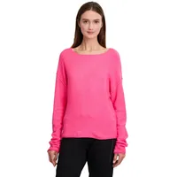 Cartoon Strickpullover mit Rundhalsausschnitt pink, 40