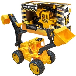 COIL Spielzeug-Radlader Mobillader, Lader, Sandspielzeug, großer Lader, beweglicher Löffel gelb 110 cm
