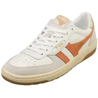 GOLA Hawk modische Damen-Sneaker in Weiß/Orange, Weiß / Orange, 8 UK - 41 EU