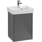 Villeroy & Boch Collaro Waschtischunterschrank C00501FP 41x54,6x34,4cm, mit LED-Beleuchtung, Glossy Grey