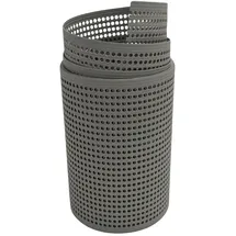 zaun|zu® Sichtschutzstreifen 2,55 m Steingrau Metall 2 St.