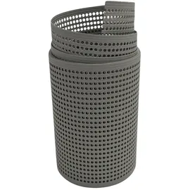 zaun|zu® Sichtschutzstreifen 2,55 m Steingrau Metall 2 St.