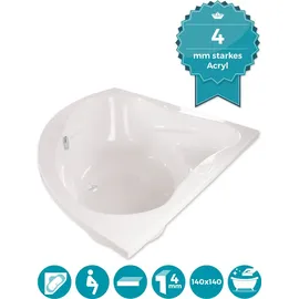 Calmwaters Eckbadewanne 140 x 140 cm (02SL3013)
