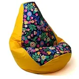 go gift Sitzsack, Gelb, 130 x 90 cm, Birne