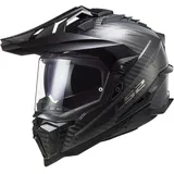 LS2 MX701 Explorer Carbon Solid Schwarz L
