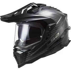 LS2 MX701 Explorer Carbon Solid Schwarz L