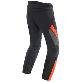 Dainese Drake 2 Air Absoluteshell Pants, Wasserdichte Motorradhose, belüftet, mit abnehmbaren Knieschonern, Mann, Schwarz/Rot-Fluo, 54