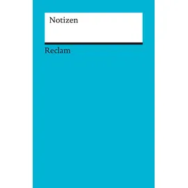 Reclam Philipp Jun. Notizbuch Reclam A6 blau blanko
