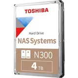 Toshiba N300 NAS Festplatte, 4 TB HDD SATA, 3,5 Zoll, intern