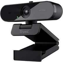 Trust TW-200 Full HD-Webcam 1920 x 1080 Pixel Standfuß, Klemm-Halterung