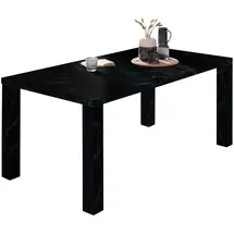 SalesFever Esstisch 180 x 76 x 90 cm schwarz