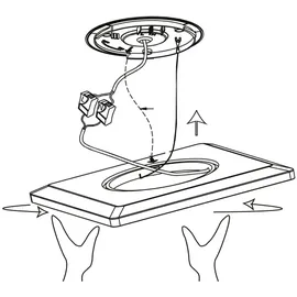 EGLO 900089 - Dimmbare LED-RGBW-Deckenleuchte Rovito-Z, L x B 42 cm, ZigBee, 16,5 W