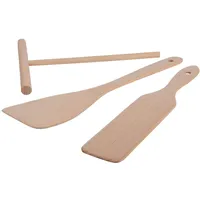 Gräwe Crêpes Zubehör Holz-Set, 3-teilig