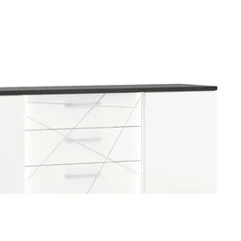 Möbel Kraft Sideboard 161 x 87 x 40 cm Weiß