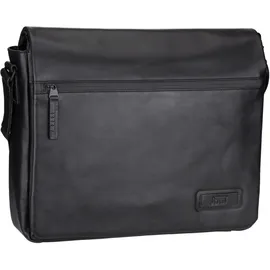 JOST Aarhus Messenger Leder 38 cm Laptopfach schwarz