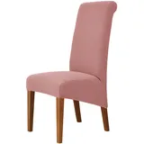 DZYP XL Stuhlhussen Stretch Elastische Spandex Universal Stuhlhussen Abnehmbare Esszimmerstühle Protecter, Stuhlbezug Abdeckungen Hussen Für Esszimmer, Zeremonie, Bankett (Rosa,4 Stück)
