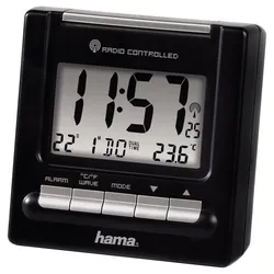 Hama digitaler Funkwecker RC200 schwarz