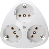 Kopp Schuko-Steckdose 3-fach Arktis-Weiß 1 St.