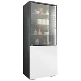 Vladon Standvitrine Granada 50 x 122,5 x 34,5 cm Weiß