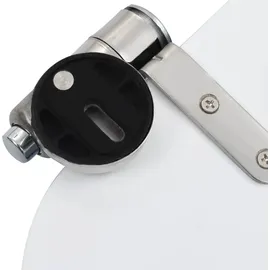 vidaXL WC-Sitz mit Absenkautomatik Seestern Grau