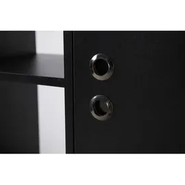 Möbilia Melia Standregal 72,5 x 35,5 x 154 cm Schwarz