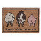 Homescapes Antirutsch Türmatte Farmtiere - Homescapes