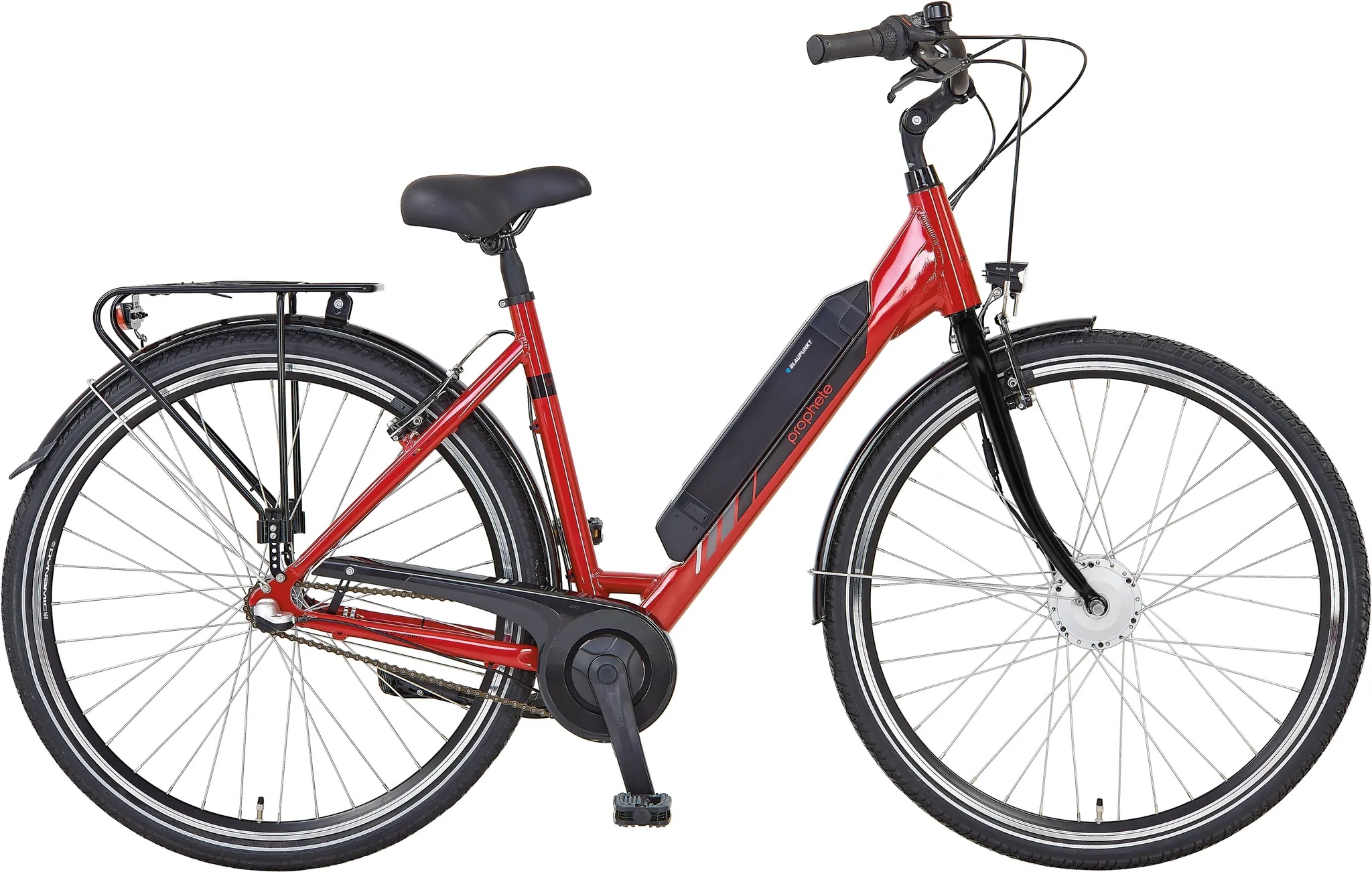 E-Bike PROPHETE "Geniesser 22.ESC.10" E-Bikes Gr. 50 cm, 28 Zoll (71,12 cm), rot E-Bikes