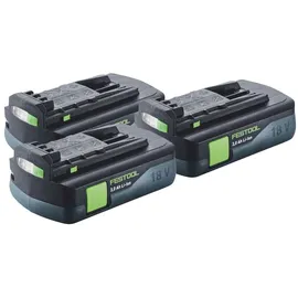 Festool Akku Set 18 V 3,0 Ah 3 Stück