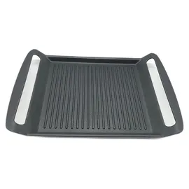 HENDI Grillplatte 39 x 26 cm Aluminium schwarz