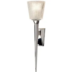Verity 1-flammige Wandleuchte - Chrom poliert