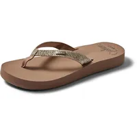 Reef REEF STAR CUSHION, Damen Zehentrenner, Beige (Almond Alm), 35 EU (3 UK) - 35 EU