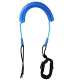 Mikiuly SUP Leash, Surfboard Leine, Surfboard Leash, Board SUP Sicherheitsleine, Sup Zubehör, SUP Kajak Sicherheitsleine,Coiled Fußschlaufe Einziehbares für Surfbretter,Stand Up Paddle Board