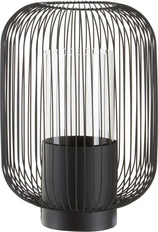 Premier Housewares Trento große schwarze Laterne