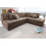 trends by hg Ecksofa »Pool L-Form« wahlweise mit Bettfunktion, frei im Raum stellbar