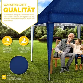 tillvex Faltpavillon 3 x 6 m Blau