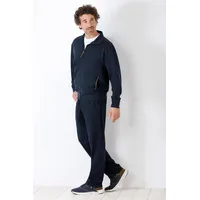 Hajo Hausanzug Herren Homewear Hausanzug Klima Komfort® DAS ORIGINAL Interlock blau 48
