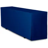 TexDeko Biertischhusse Premium Blau 220 x 70 cm