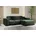 Eckcouch L form Wohnzimmer Couch SIENA stoff Poso Grün Ottomane Rechts Grün