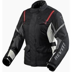 Revit Horizon 3 H2O Damen Motorrad Textiljacke, schwarz-rot, Größe 42