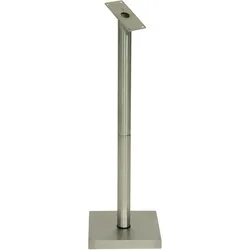 Securit® Edelstahlfuß und -pfosten für Informations-Display, 85 cm hoch, inkl. Kabel, zweiteilig, (exkl. Display) 90,2x27,1x27,1cm | 6,6kg