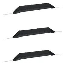 vidaXL Netztunnel 3 Stk. Schwarz Stahl Und Polyethylen Vidaxl