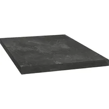 OPTIFIT Arbeitsplatte OPTIFIT "Luzern", schwarz (schwarz stone), B:290cm H:3,8cm T:60cm, Spanplatte, Tischplatten, 38 mm stark, Tiefe 60 cm, große Auswahl an Breiten