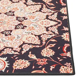 Beliani Teppich Schwarz 60/200 cm