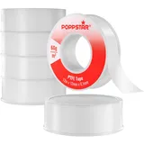 POPPSTAR Teflonband Gewindedichtband 12 m x 12 mm x 0,1 mm