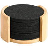 KESPER Untersetzer, Filz/Bambus 12er Pack