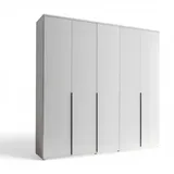 Pol-Power Drehtürenschrank KAYNE 225 x 225 x 52 cm Weiß