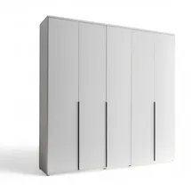 Stella Trading Drehtürenschrank KAYNE 225 x 225 x 52 cm Weiß