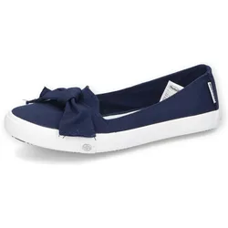Sneaker Ballerinas, Freizeitschuh mit auffälliger Schleife, Gr. 43, dunkelblau, , 99127463-43